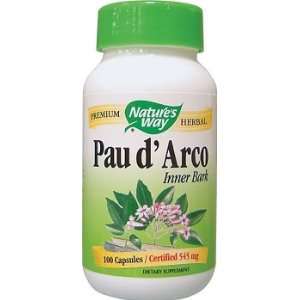  Natures Way Pau d Arco Inner Bark 100 Caps Health 