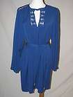 Diane von Furstenberg Amalfi Blue Florina Silk L/S Dress NWT 2  