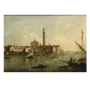   the Island of San Secondo Giclee Poster Print by Giacomo Guardi, 24x32