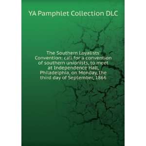   Monday, the third day of September, 1866 YA Pamphlet Collection DLC