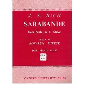 com JS Bach   Sarabande from Suite in C Minor for Piano Solo JS Bach 