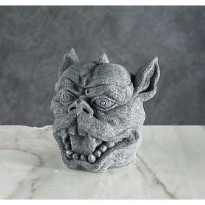    Figurine Gargoyle Ashtray Container Cold Cast Resin