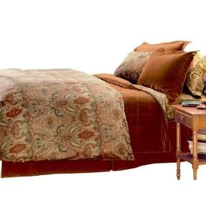  Arezzo Comforter Cover & Sham Set ( King, Brown Multi 