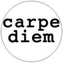 CARPE DIEM pin button badge Sieze The Day latin novelty  