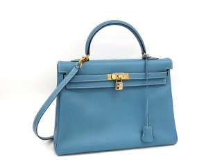   KELLY 35 INNER SEAM HANDBAG VEAU EPSOM BLEU JEAN (BF032035)  