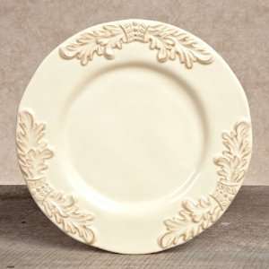 GG Collection Gracious Goods Cream Ceramic Grazia Dinner Plates (4)