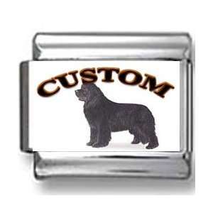 Newfoundland Dog Custom Photo Italian Charm