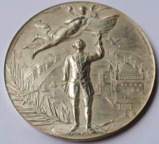 Switzerland Shooting Silver Medal   1894 Vaud Lausanne  