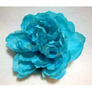  Bright Blue Peony Flower Hair Clip Beauty