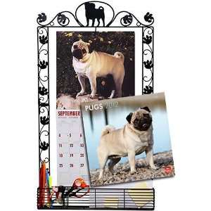  Pug 2012 Calendar & Frame Gift Set