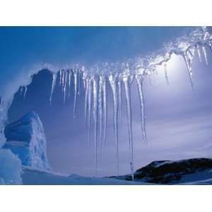  Icicles Hanging from Iceberg Near Browning Peninsula 