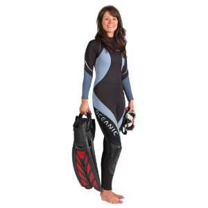   Oceanic Ultra 5/4mm OceanSpan Super Stretch Jumpsuit & Wetsuit (Size 6