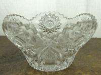 Antique ABP American Clear Cut Glass Candy Dish Bowl  