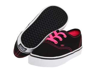 VANS Authentic NEONPOP Black Pink Infants Shoes NWT  