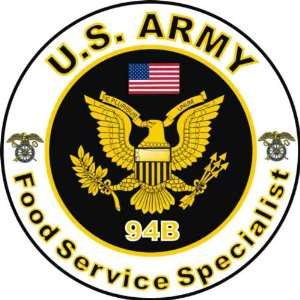  United States Army MOS 94B Food Service Specialist Decal 