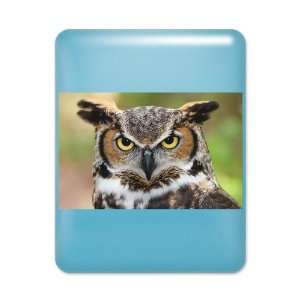 iPad Case Light Blue Great Horned Owl