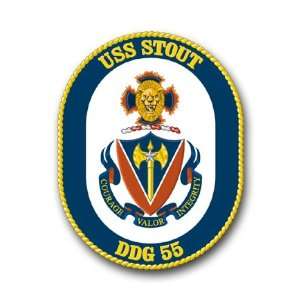  US Navy Ship USS Stout DDG 55 Decal Sticker 3.8 