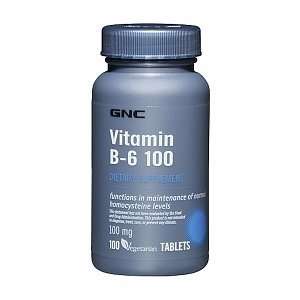  GNC Vitamin B 6 100, Tablets, 100 ea Health & Personal 