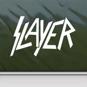  Slayer White Sticker Metal Band Car Vinyl Window Laptop 