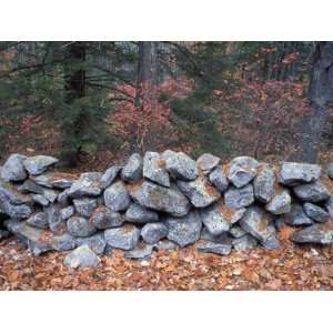  Stone Wall next to Sheepboro Road, New Hampshire, USA 