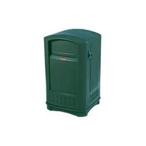  Rubbermaid Plaza Waste Receptacle   Green