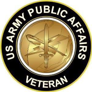  3.8 US Army Public Affairs Veteran Decal Sticker 