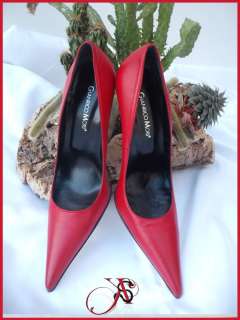 SEXY WINTER LADY ELEGANT RED SHOES MADE IN ITA LY  