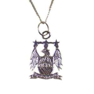 Manchester City FC Sterling Silver Pendant and Chain