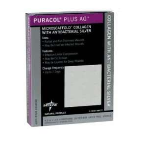  Puracol Plus Ag   Wound Dressing with Silver   2x2.2 