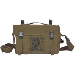  Olive Drab Vintage US Air Force Retro Cargo Shoulder Bag 