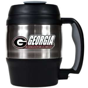  Georgia Bulldogs UGA Large Travel Mug With Handle Sports 