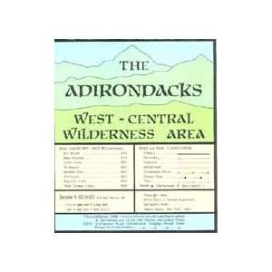  Adirondack Map W. Central Wilde