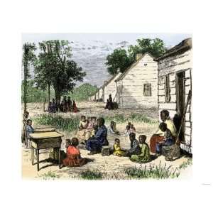   Southern Plantation, 1800s Premium Poster Print, 32x24