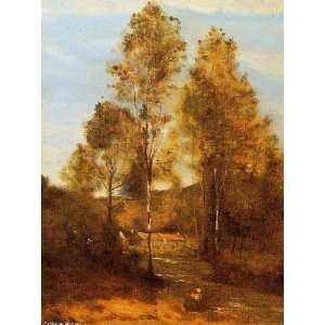 FRAMED oil paintings   Jean Baptiste Corot   24 x 32 inches   Clearing 