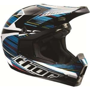 Thor MX Quadrant Frequency Mens MX Motorcycle Helmet   Blue / 2X 