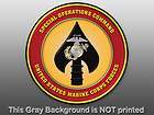 Round Marine Corps Special Ops Command Sticker   decal 