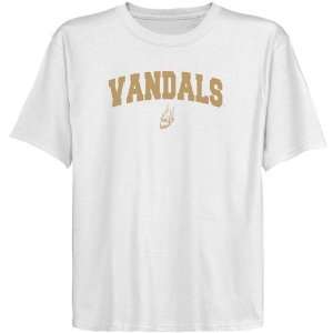  Idaho Vandals Youth White Logo Arch T shirt Sports 
