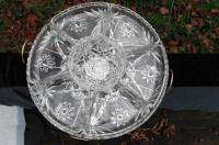 Anchor Hocking Glass EAPC LAZY SUSAN SERVING PLATTER WITH INSERTS 