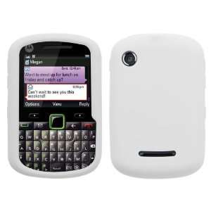  MyBat Solid White Silicone Skin Cover Case For Motorola 