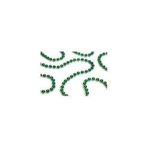 Pack Of 12 Shiny Green Beaded Christmas Garlands 108 x 