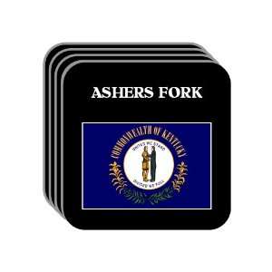  US State Flag   ASHERS FORK, Kentucky (KY) Set of 4 Mini 