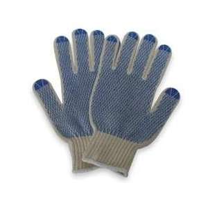  Condor 4NGY4 String Knit Glove, White/Blue, XL, PR Patio 