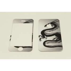  iPhone 3G/3GS Skin Decal Sticker   Black Dragon 