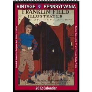  Vintage Pennsylvania Quakers Football 2012 Wall Calendar 