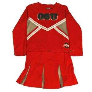  Ohio State Buckeyes Nike Girls 4 6X Cheer Dress Sports 