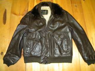 1970s Mens  Leather Shop Leather Jacket Sz 40R used  