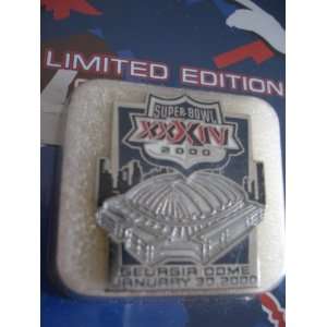 Super Bowl XXXIV Atlanta 2000 Limited Edition Collector Pin   Georgia 