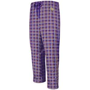  Minnesota Vikings Crossbar Purple Flannel Sleep Pants 