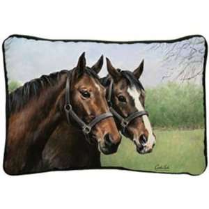  Fiddlers Elbow Carolines Horses Pillow Patio, Lawn 