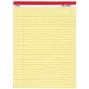  13 Pack MEAD PRODUCTS LEGAL PAD 8.5X11.75 50 CT CANARY 